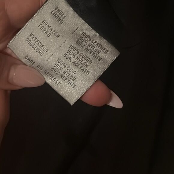 Black maxi leather coat - Picture 12 of 12